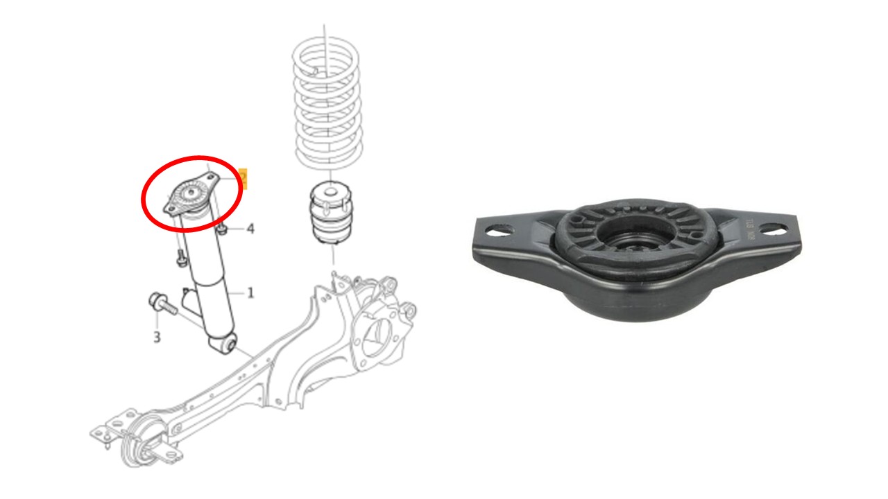 CAZOLETA TRASERA VOLVO S60 II S80 II V60 XC60 (TRC) - Imagen 4