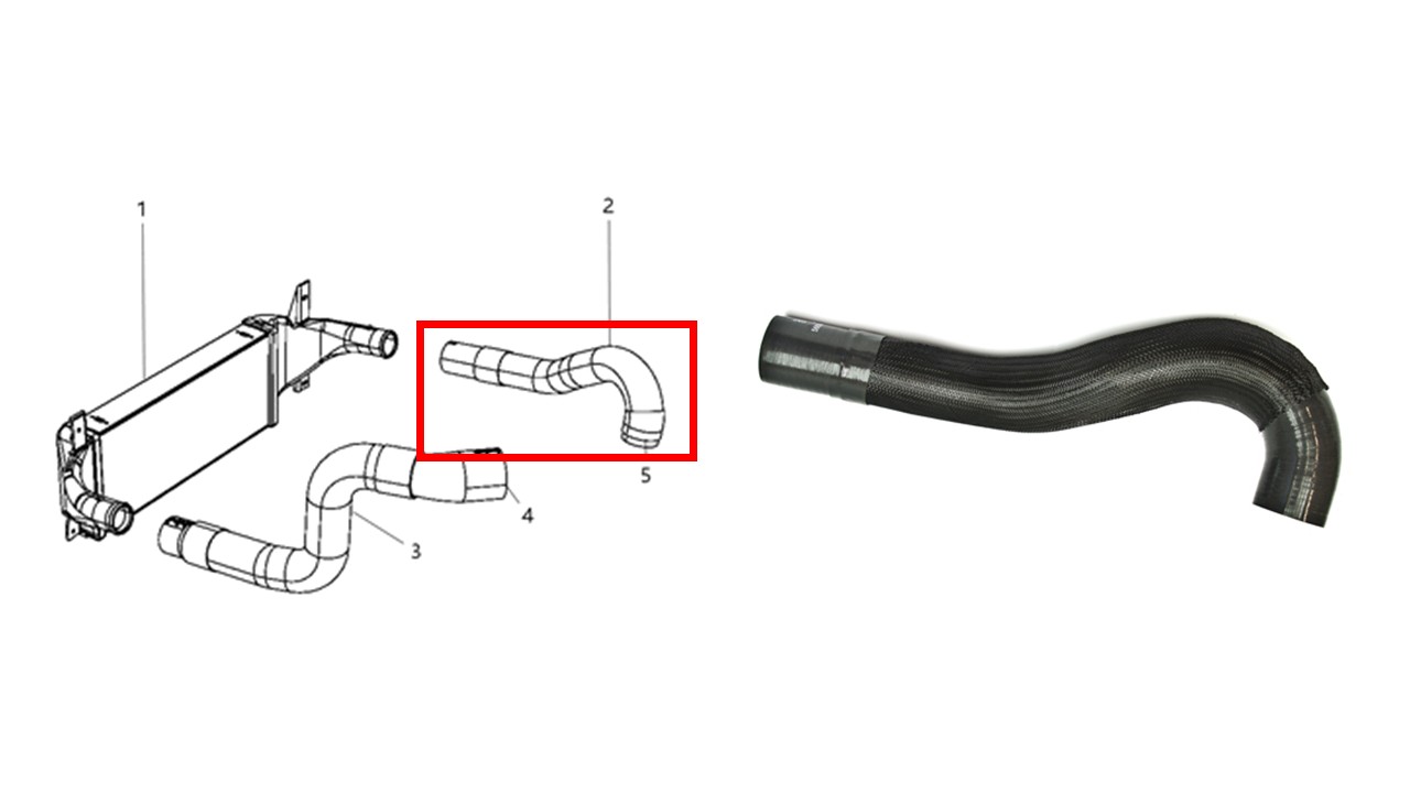 MANGUERA TURBO A INTERCOOLER JEEP WRANGLER JK 2.8 CRD 2007-2018 (METALCAUCHO) - Imagen 3
